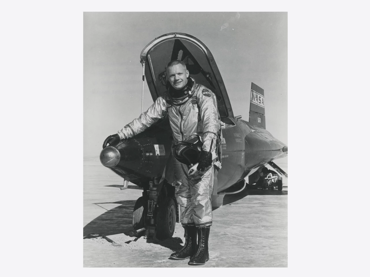 NASA Research Pilot Neil Armstrong after his first X-15 flight, November 30, 1960 | Sold for: $3,323 (£2,500) by Christie's on November 20, 2020