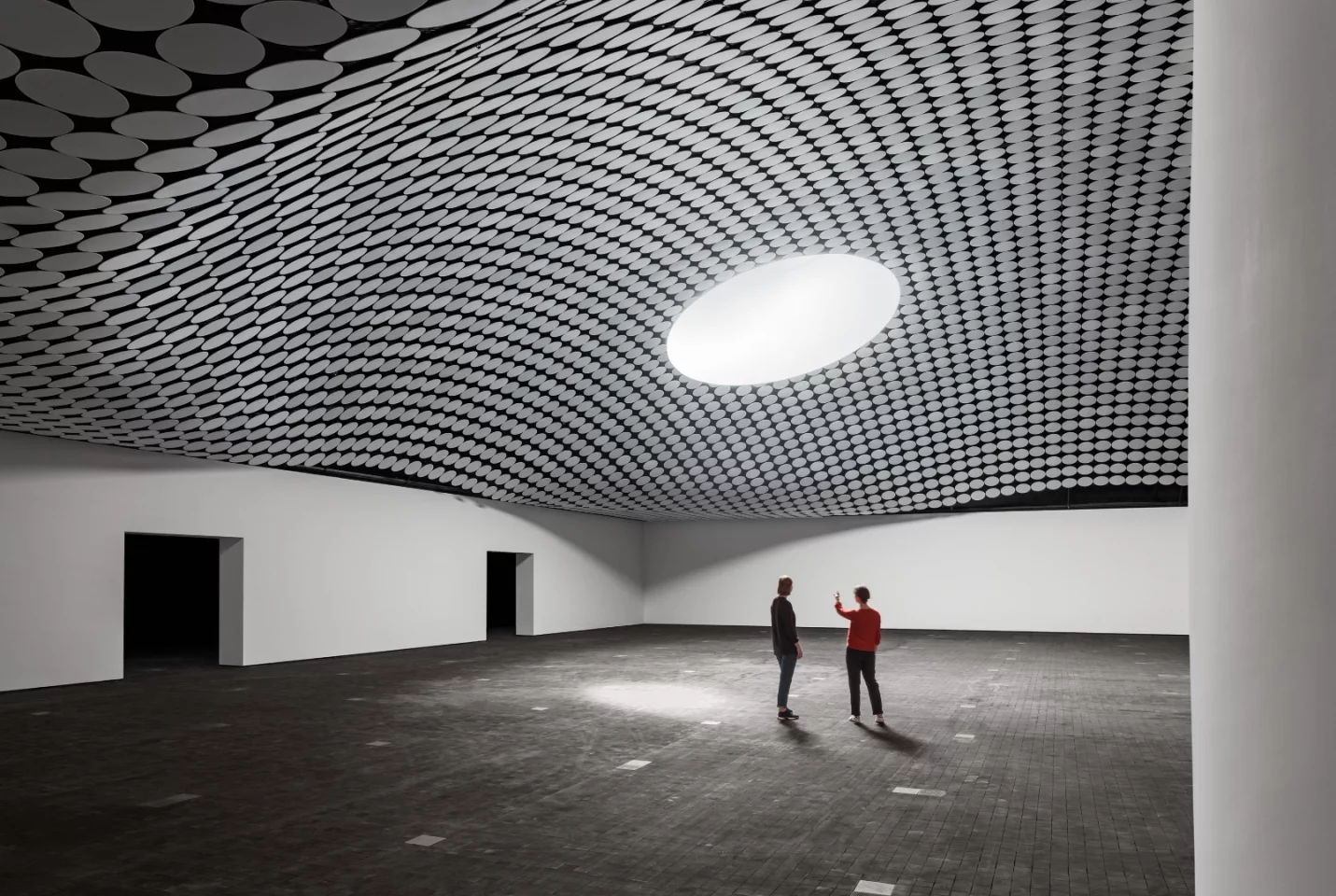 Gallery space inside the renovated Lasipalatsi Square in Helsinki