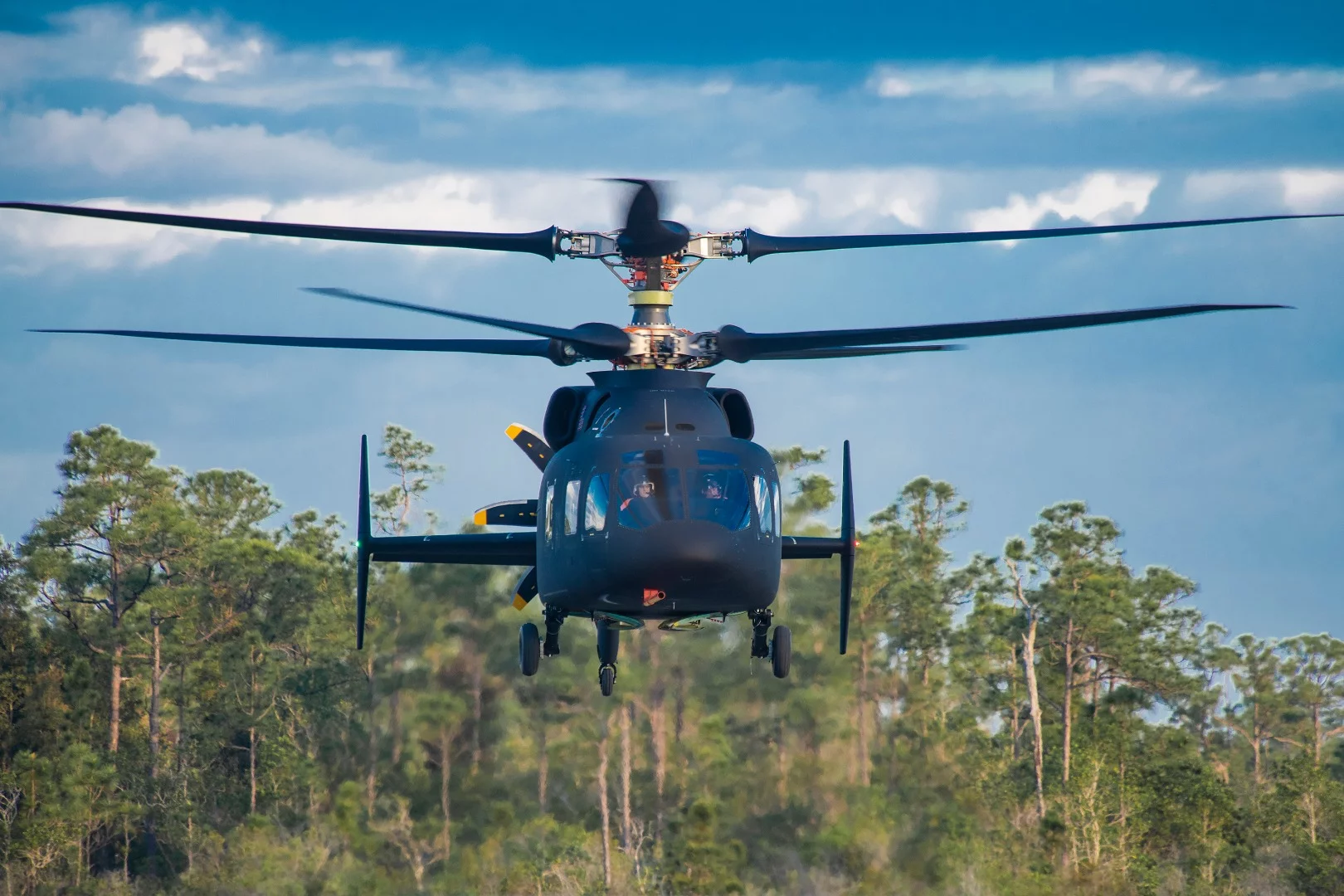 The Defiant can fly at twice the speed of conventional helicopters