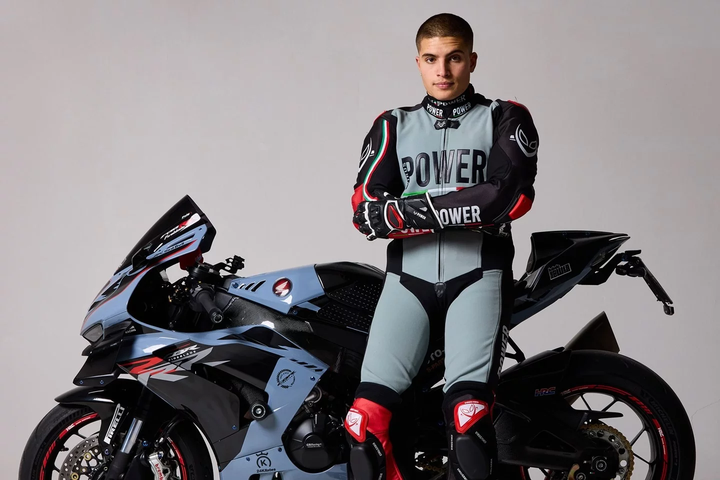 Scott Redding wearing the leather-free race suit for Ducati