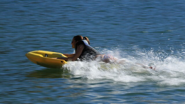 The Kymera puts you right in the water for a fast ride
