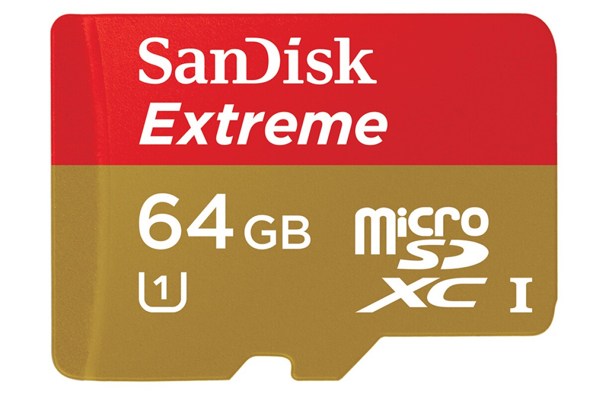 SanDisk's 64 GB Extreme SDXC card promises up to 80 MB/s read and 50 MB/s write speeds