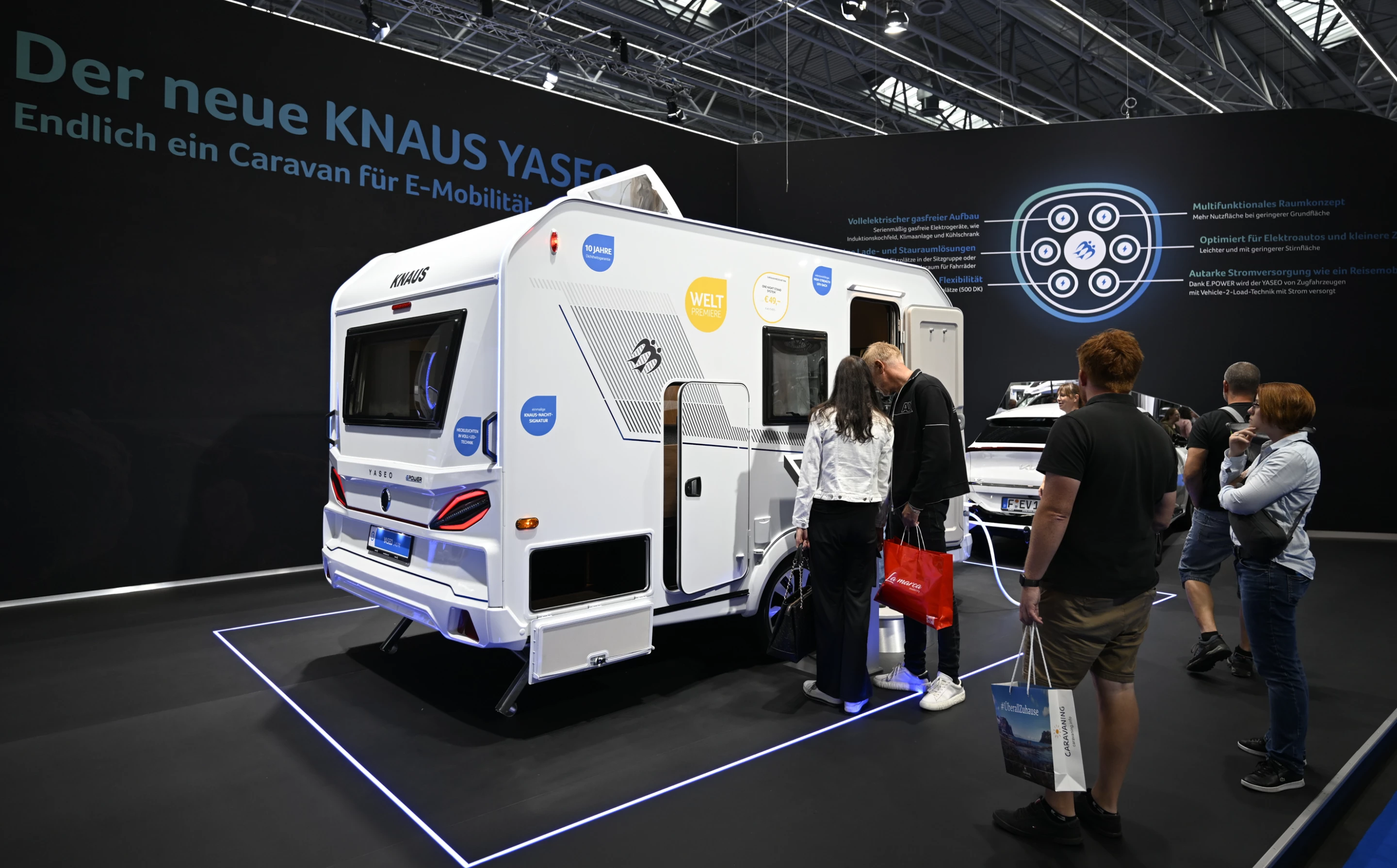 Knaus gets serious about electric mobility at the 2023 Caravan Salon