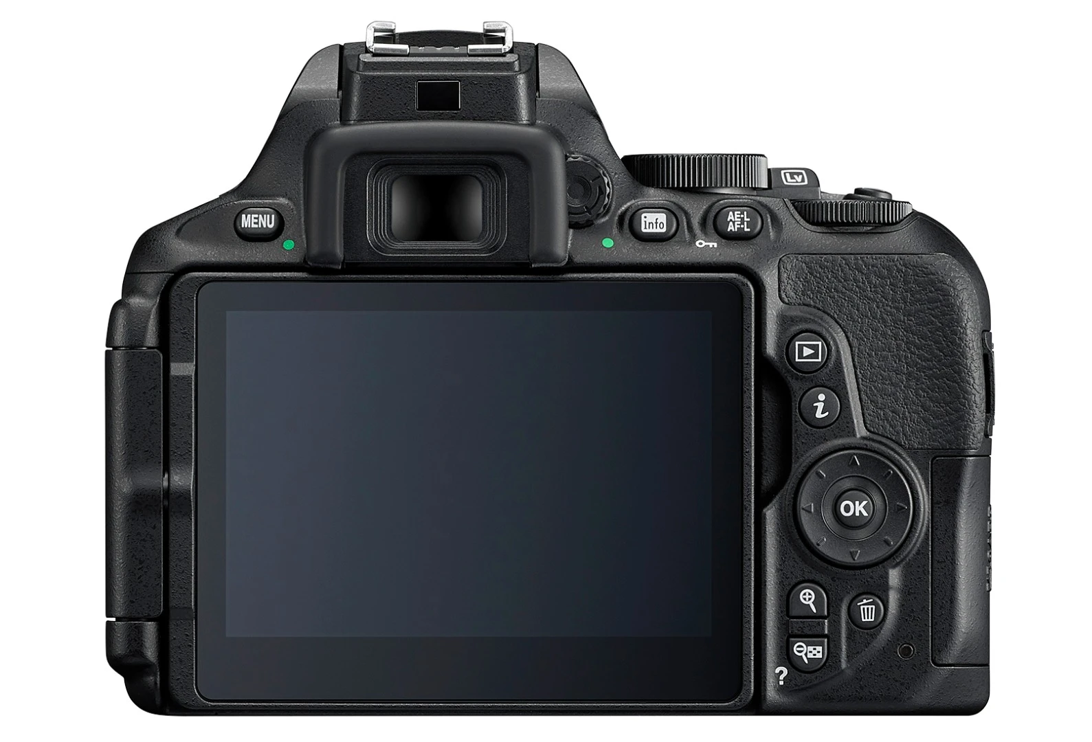 The touchscreen on the Nikon D5600 can be used to set the focus point or adjust settings during viewfinder shooting