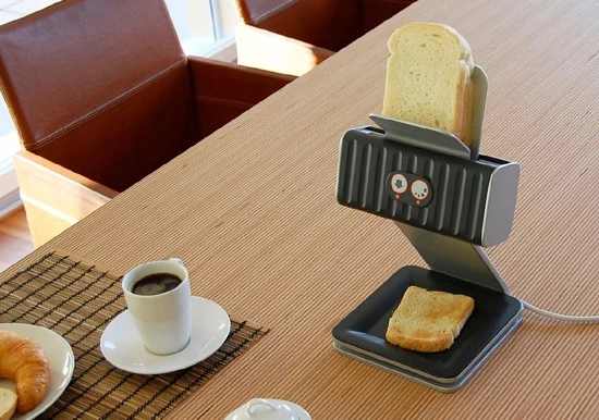 Printing Your Toast design concept from Othmar Muhlebach is designed to toast bread one slice at a time