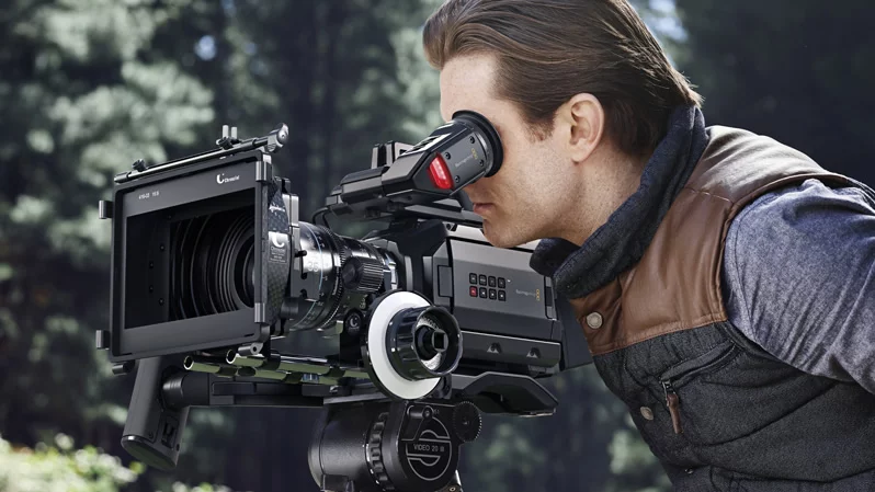 The Blackmagic URSA Mini is a compact Super 35 digital film camera designed for solo or crew use