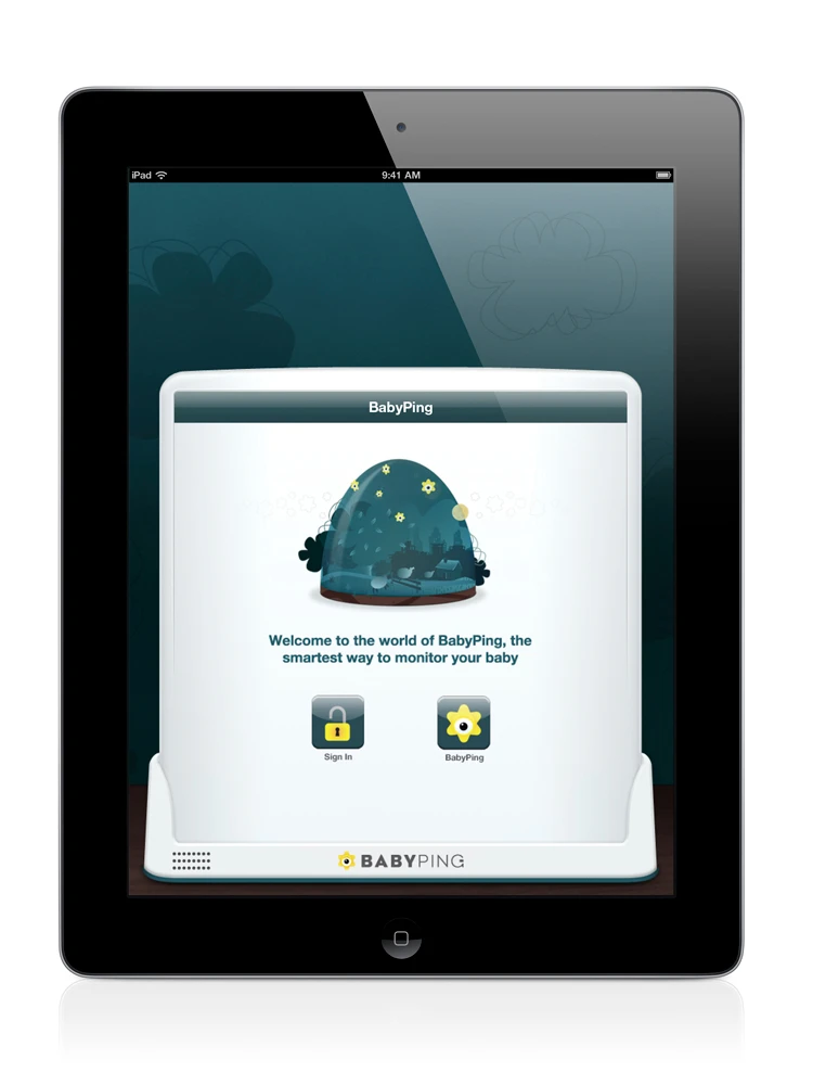 The monitoring system will allow parents to hear, view and monitor their baby utilizing an iPhone, iPad or iPod Touch