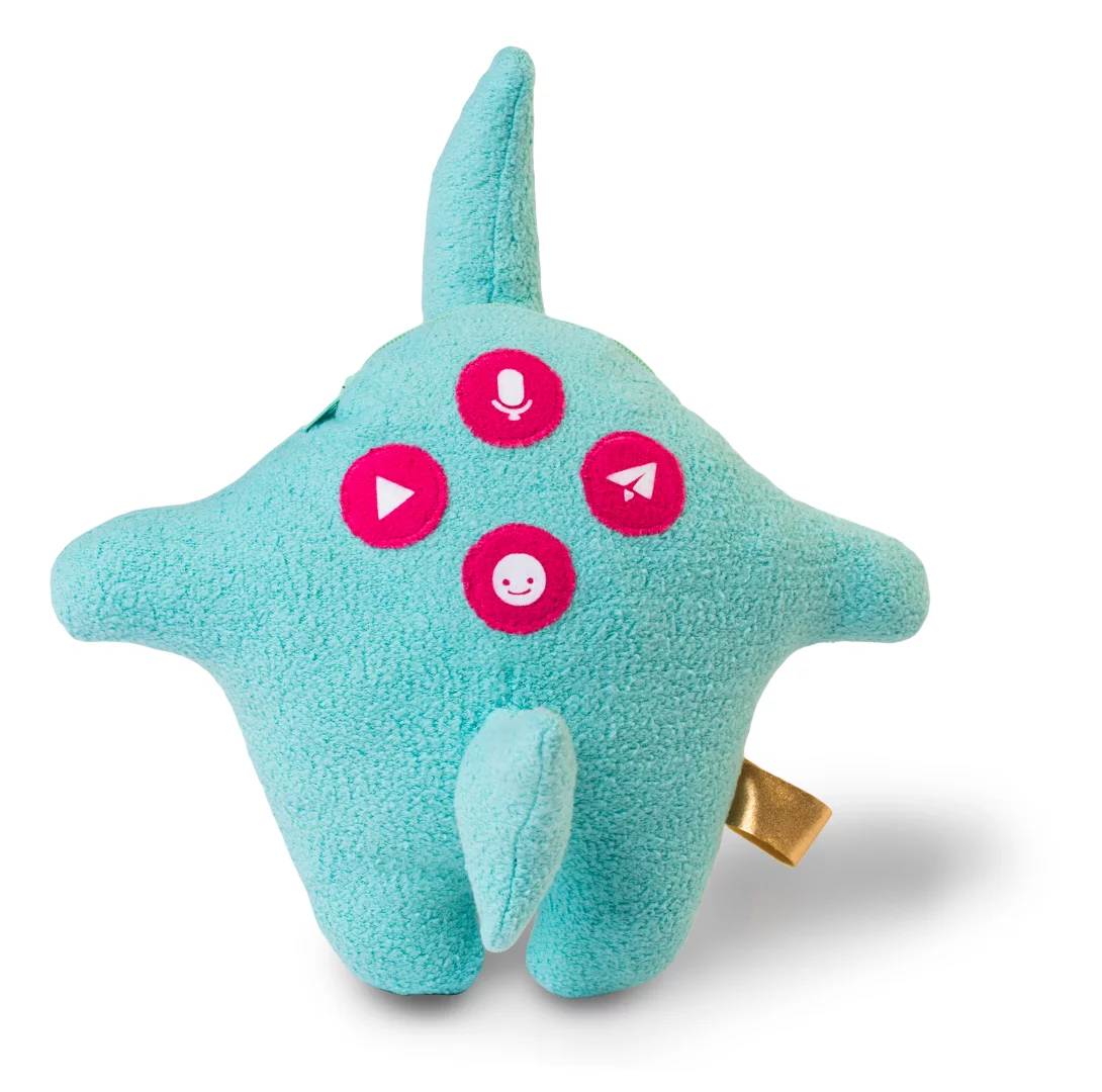 Four-button interface on the back of Toymail Talkie