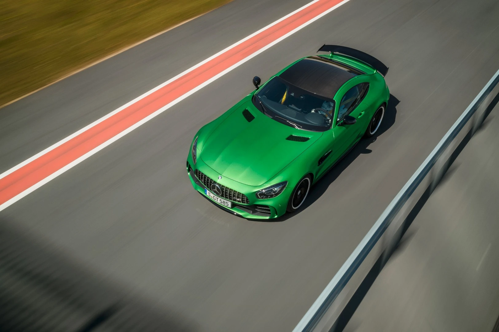 The GT R comes standard with a carbon fiber roof