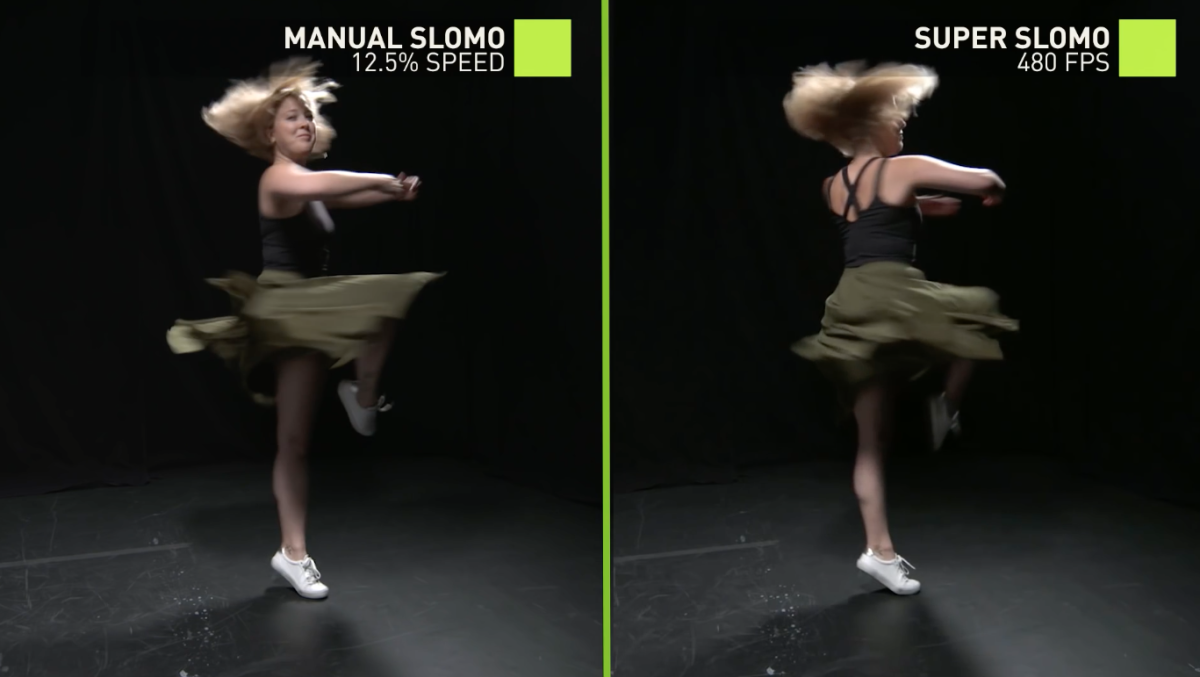 The neural network was trained on thousands of slow-motion videos