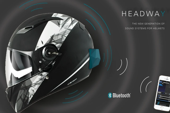 Headway is a new device that turns a helmet into a wearable speaker