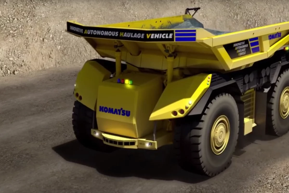 Komatsu's Innovative Autonomous Haulage Vehicle has no room for a driver