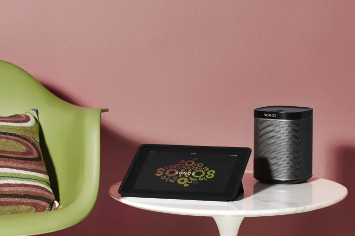 The Sonos Play:1 compact wireless speaker