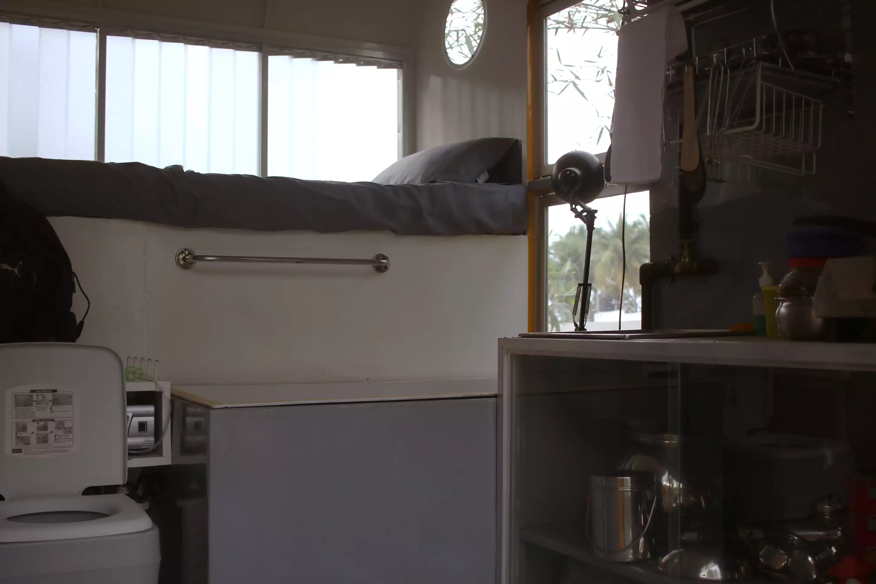 Though tiny, the interior of the Solo 01 does have space for a bed