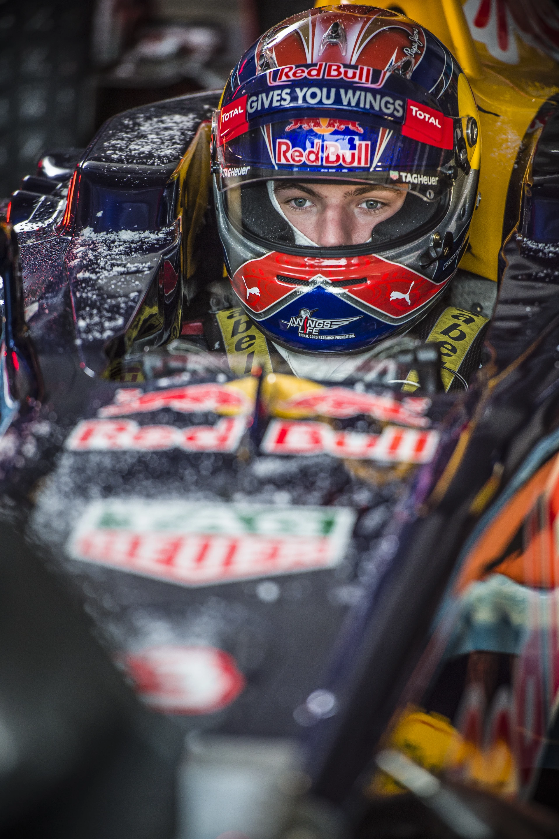 Max Verstappen at the wheel