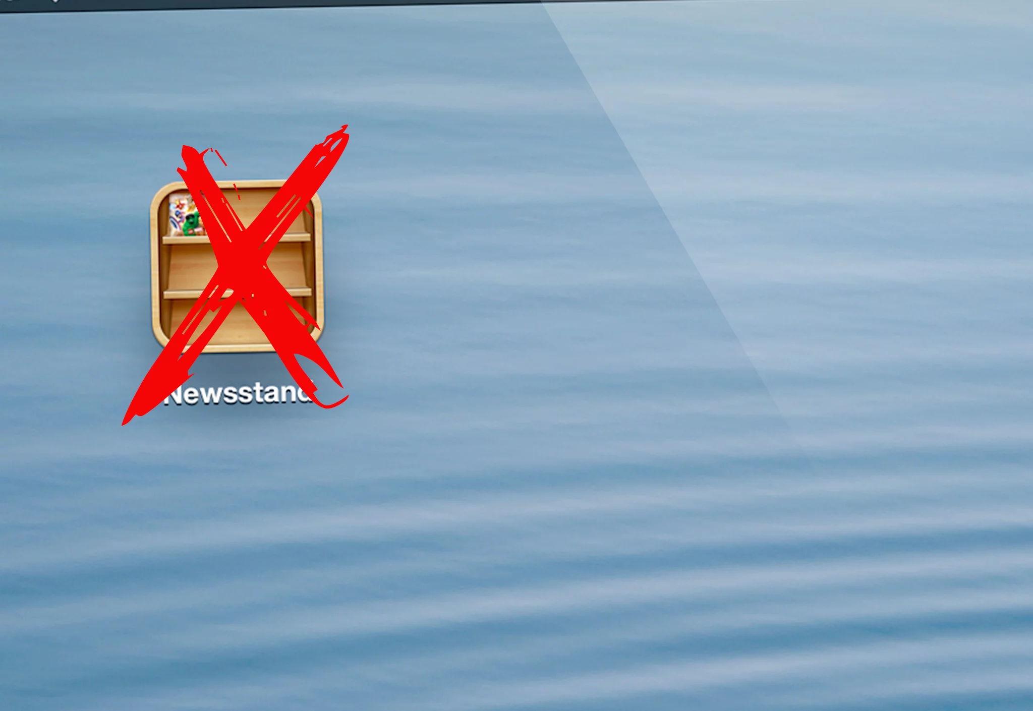 NoNewsIsGoodNews puts a hit out on the Newsstand icon