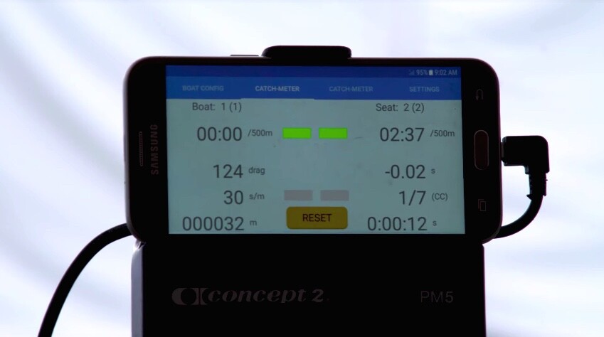 The Stroke Master's haptic feedback is backed up by audio/visual cues provided by an app running on a connected smartphone