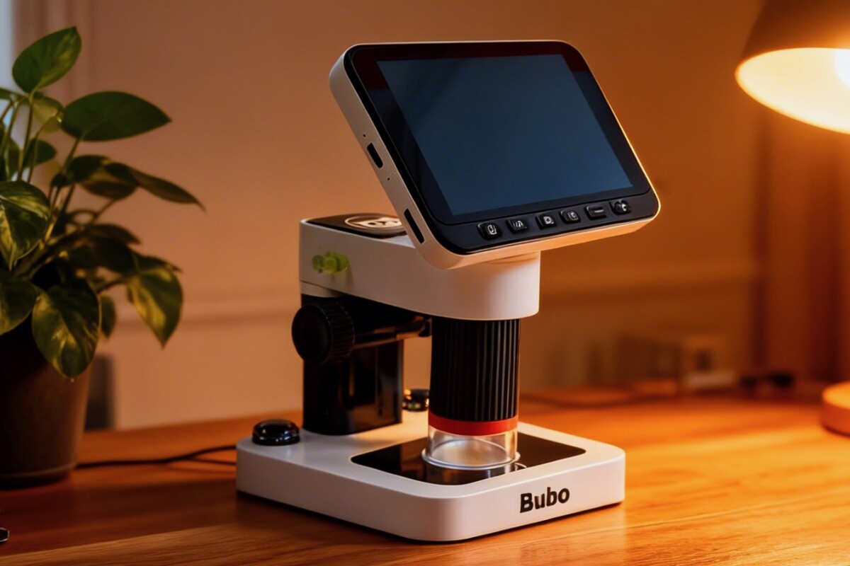 Smart 2-in-1 digital microscope goes desktop or handheld as needed