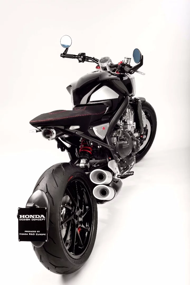 Honda CB4 concept: neat tail light unit almost looks like a third exhaust