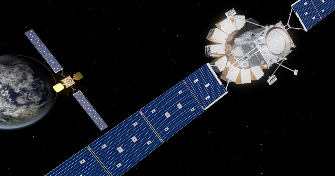 Artist's rendering of MEV-1 and target