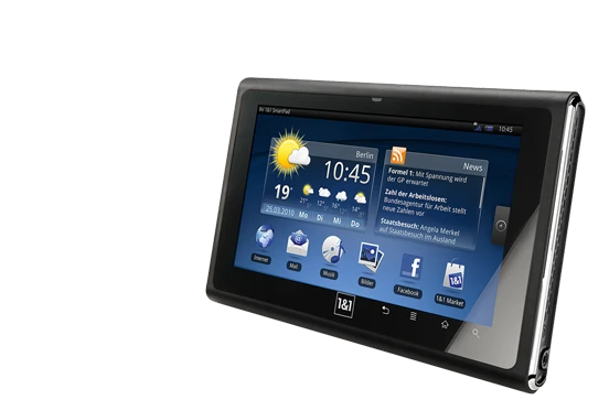 The SmartPad offers up to three different home screens