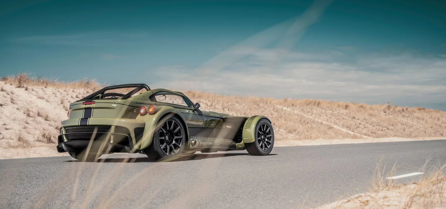 Weighing just 680 kg (1500 lb), this thing is a weapon in the corners and no slouch in a straight line