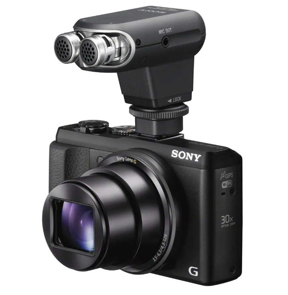 The camera has a hot shoe mount – or Mi Shoe – for connecting accessories like a stereo microphone module