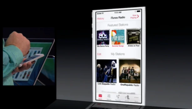iTunes Radio comes with numerous station selections