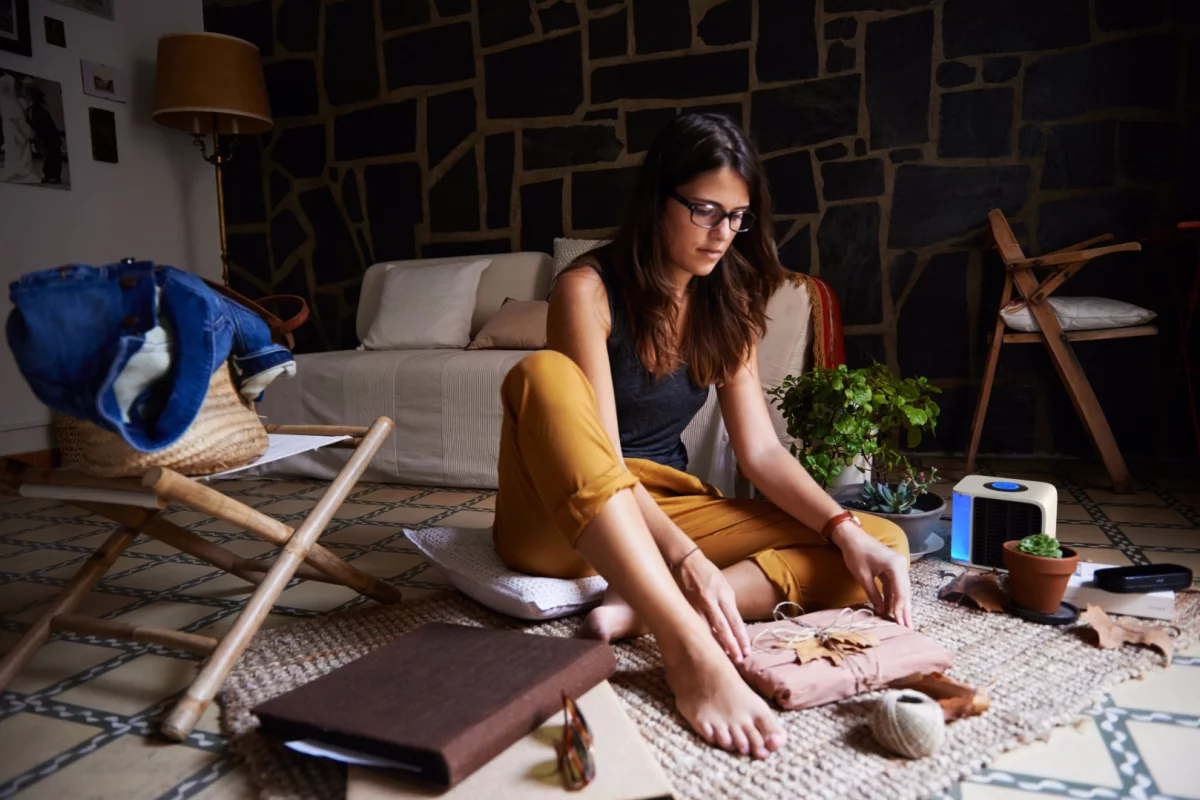 The Evapolar is an evaporative air conditioner that you can take with you