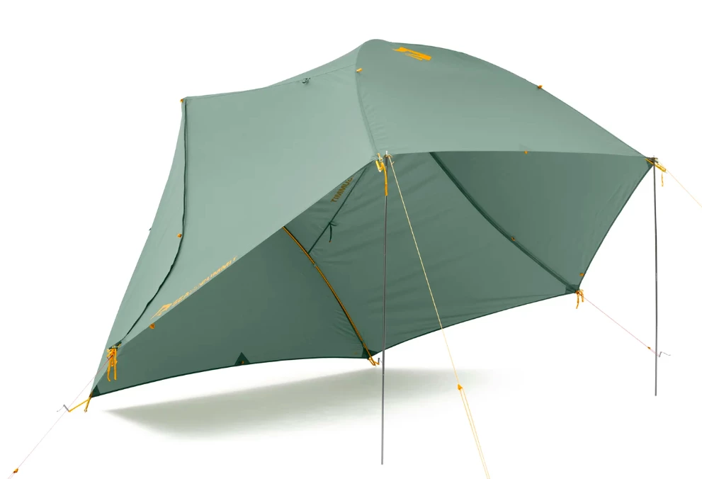 Hang Out mode turns tent into sun shelter