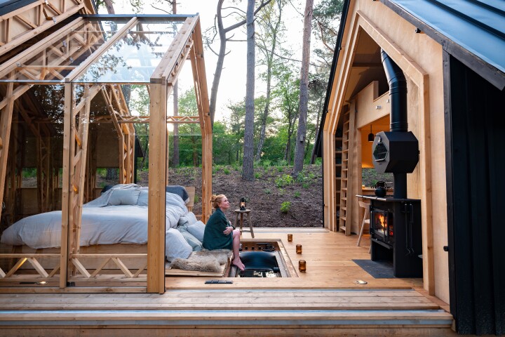 The ANNA Stay 2.0 offers a radical rethink of the standard cabin in the woods and slides open to allow its owner to connect with nature