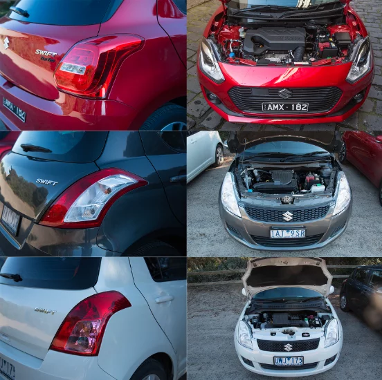 Three generations of Swift, side-by-side