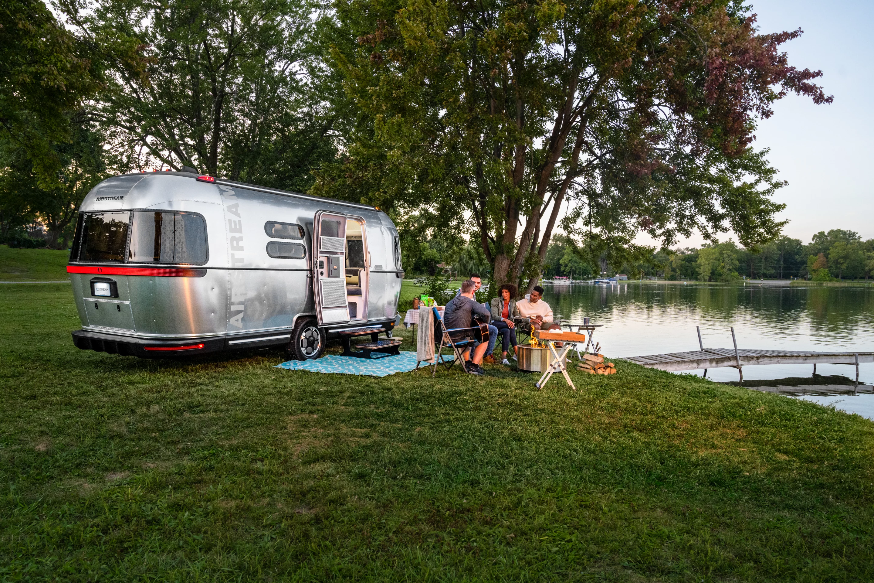 Airstream eStream electrified glamping trailer