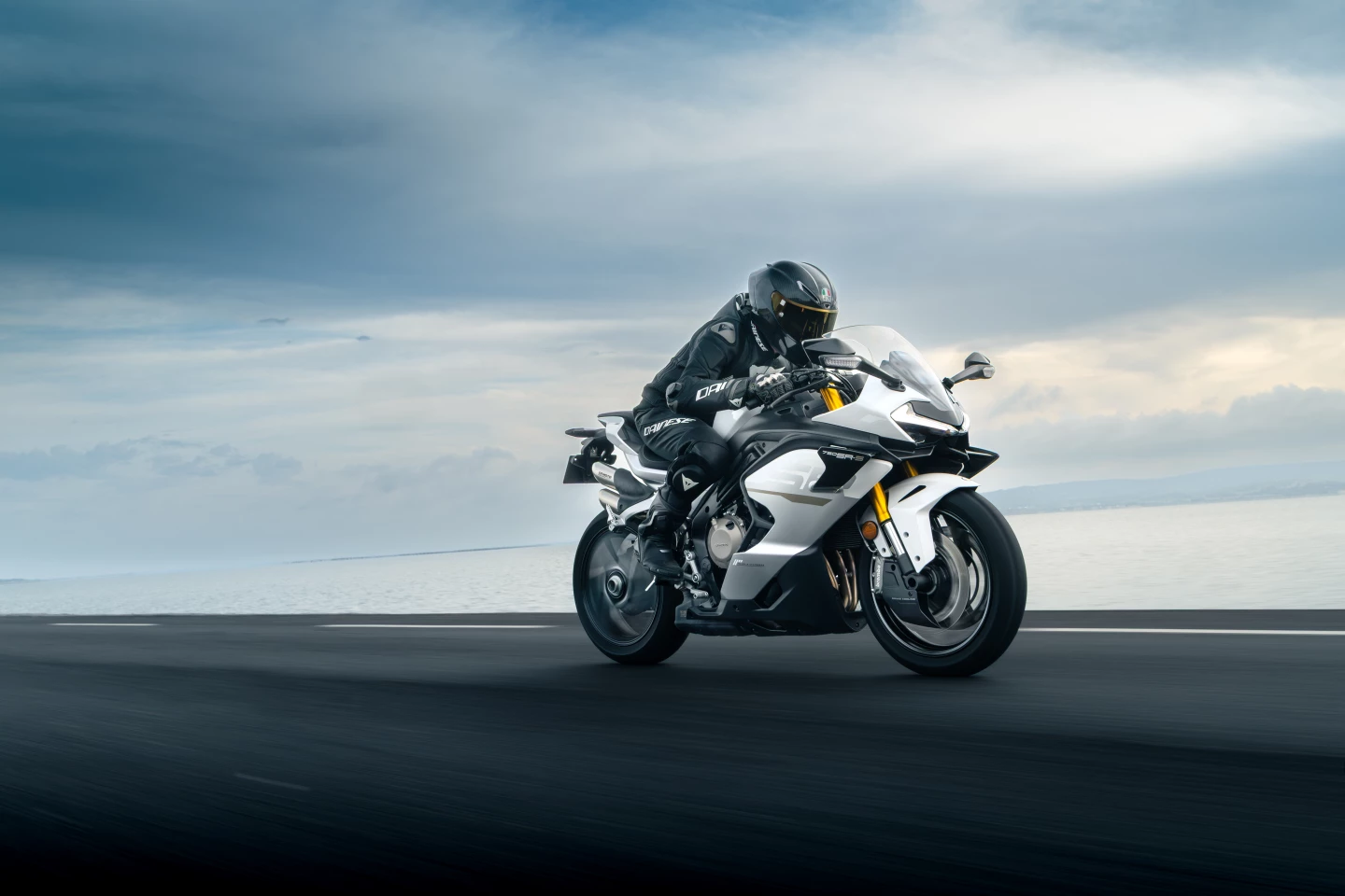 The CFMoto 750SR-S features a 749cc DOHC four-cylinder engine that’s capable of 110 horsepower and 59 pound-feet of torque