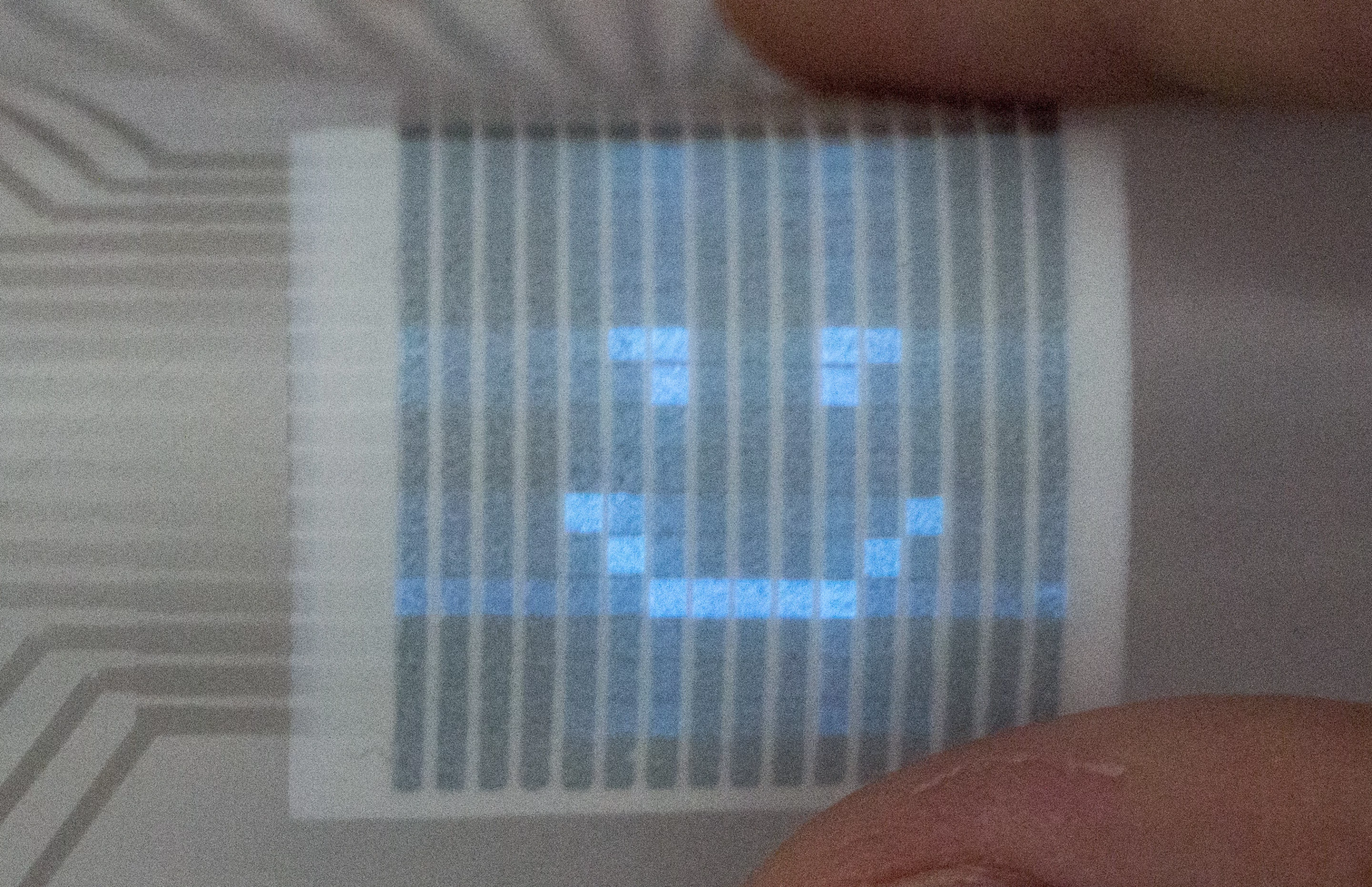 A printed matrix display (Image credit: Saarland University)