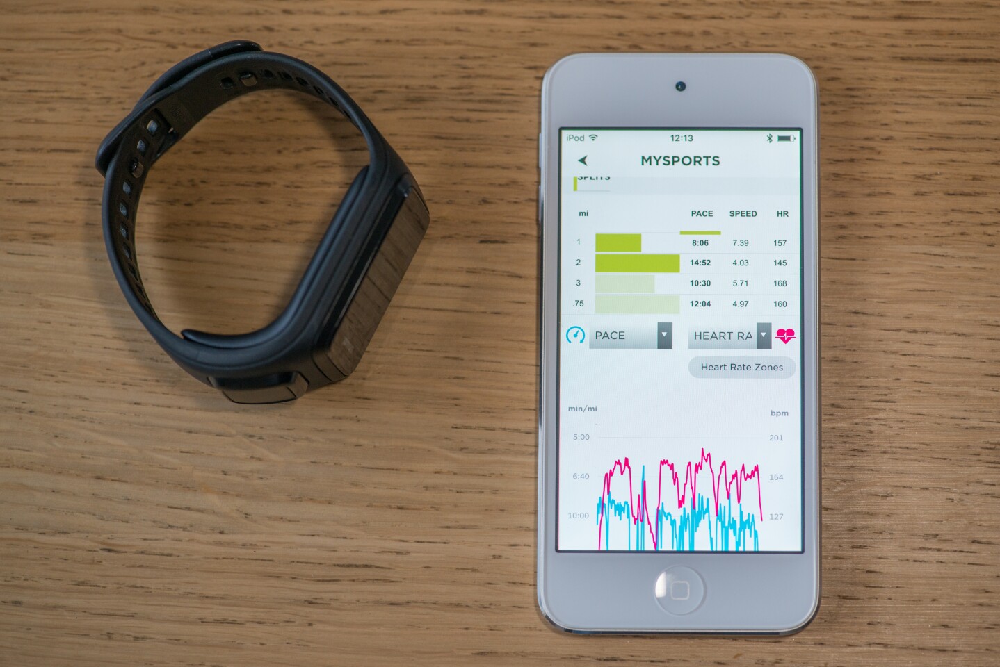 The MySports app for the TomTom Spark (Cardio + Music) if clean and simple to navigate