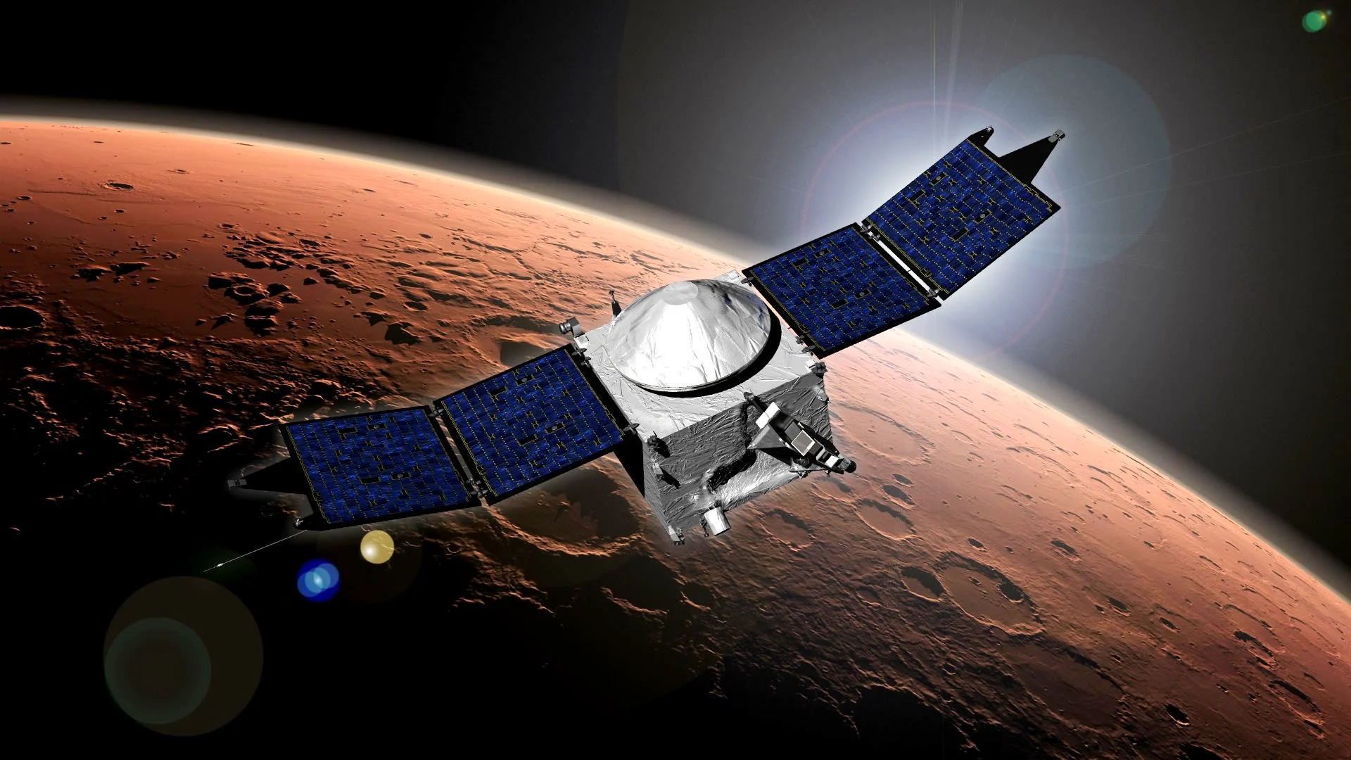 Artist's rendering of the MAVEN orbiter