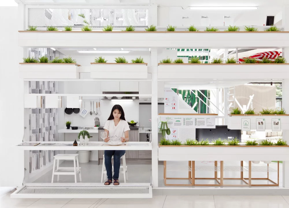 The prototype living space has a physical footprint of just 97 sq m (1,044 sq ft)