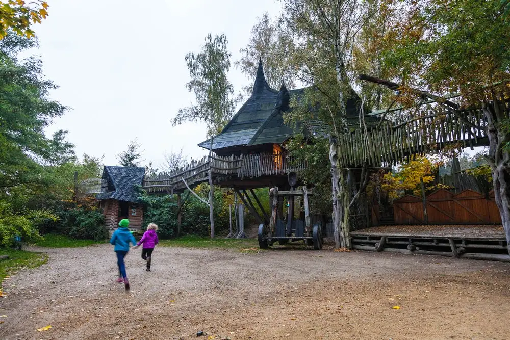 Kulturinsel Einsiedel, a bizarre treehouse hotel in Germany