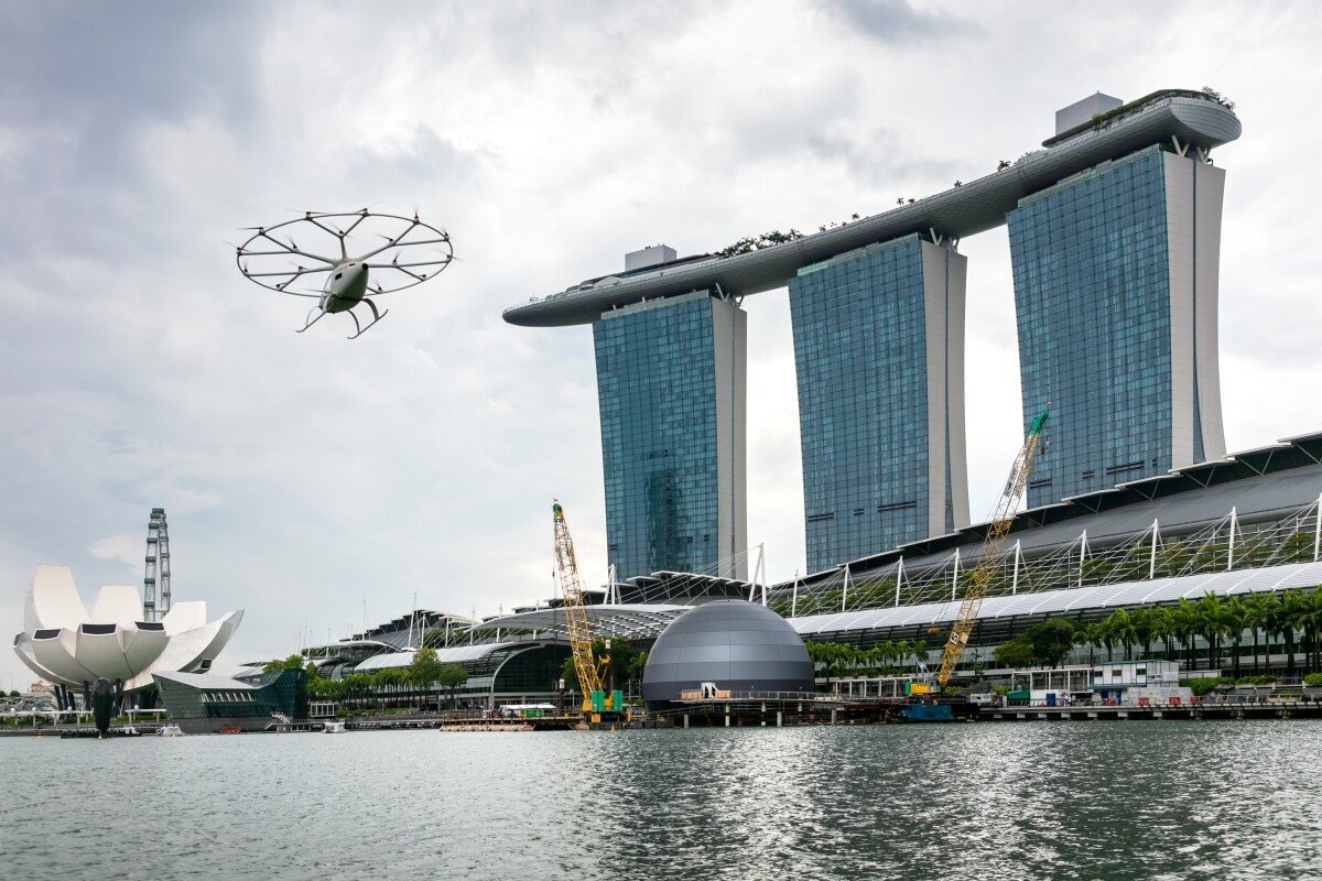 Volocopter Floats Over Singapore Bay In Most Advanced Flight Yet