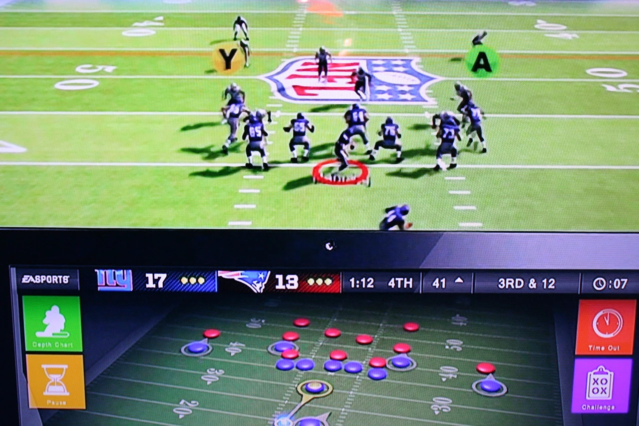 More compelling was the use of a tablet to select and customize in-game plays in Madden NFL 13