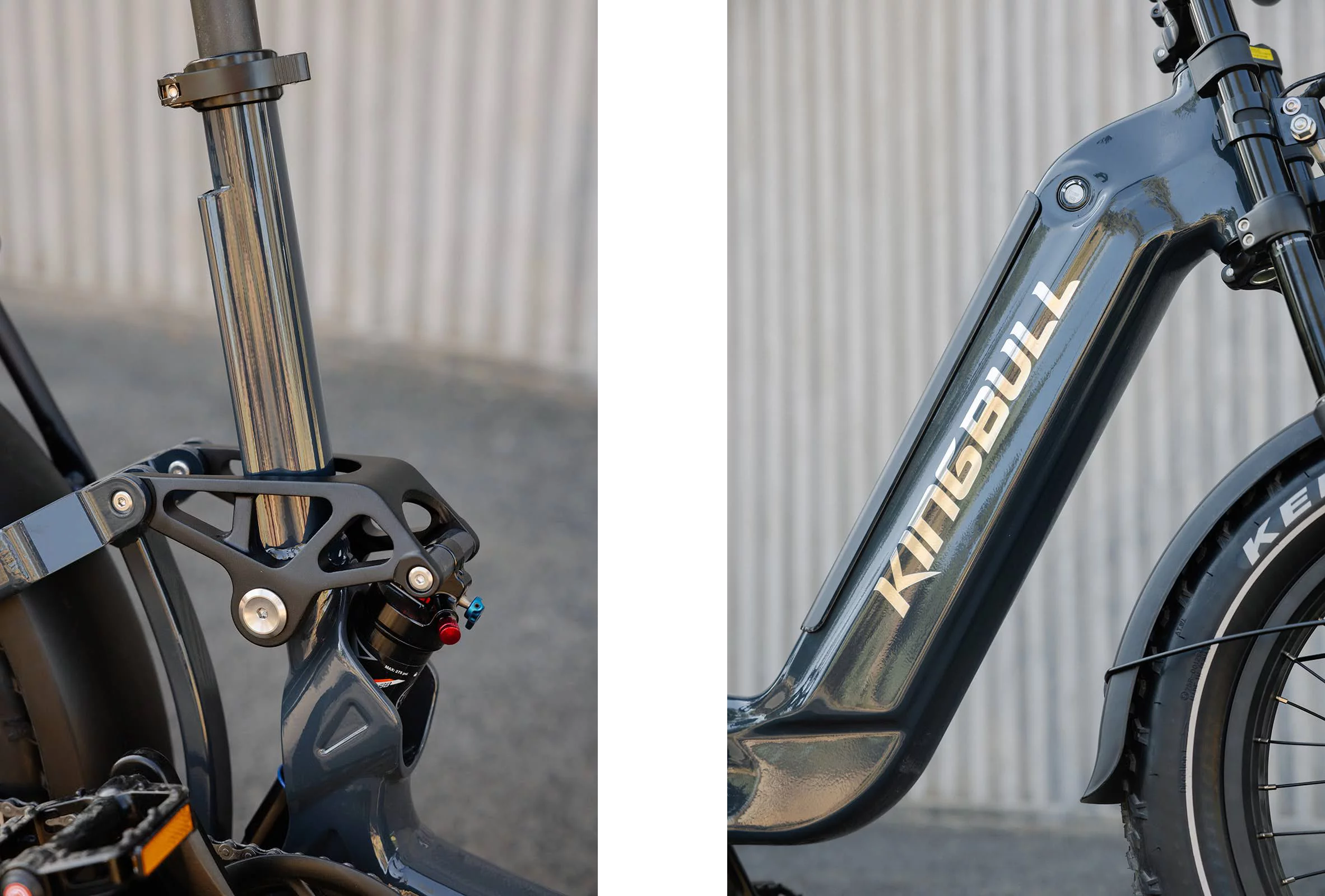 DNM Air Rear Shock, and built-in Samsung battery.