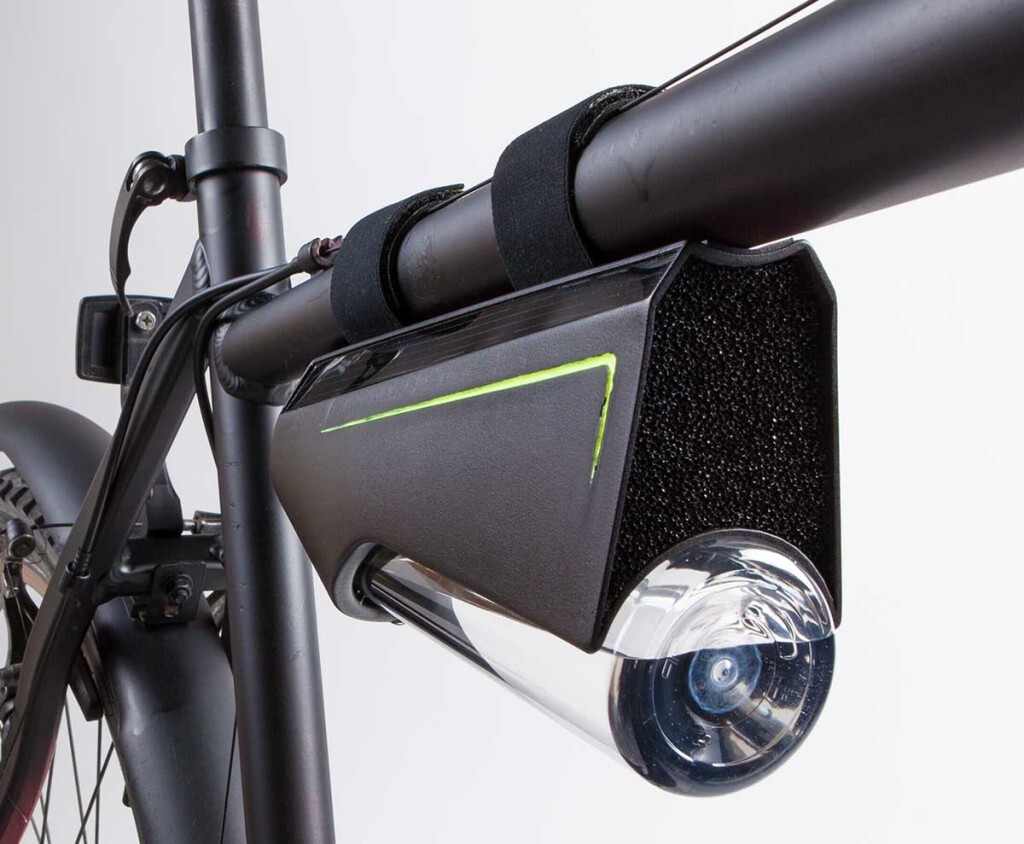 Fontus can be mounted on a bike