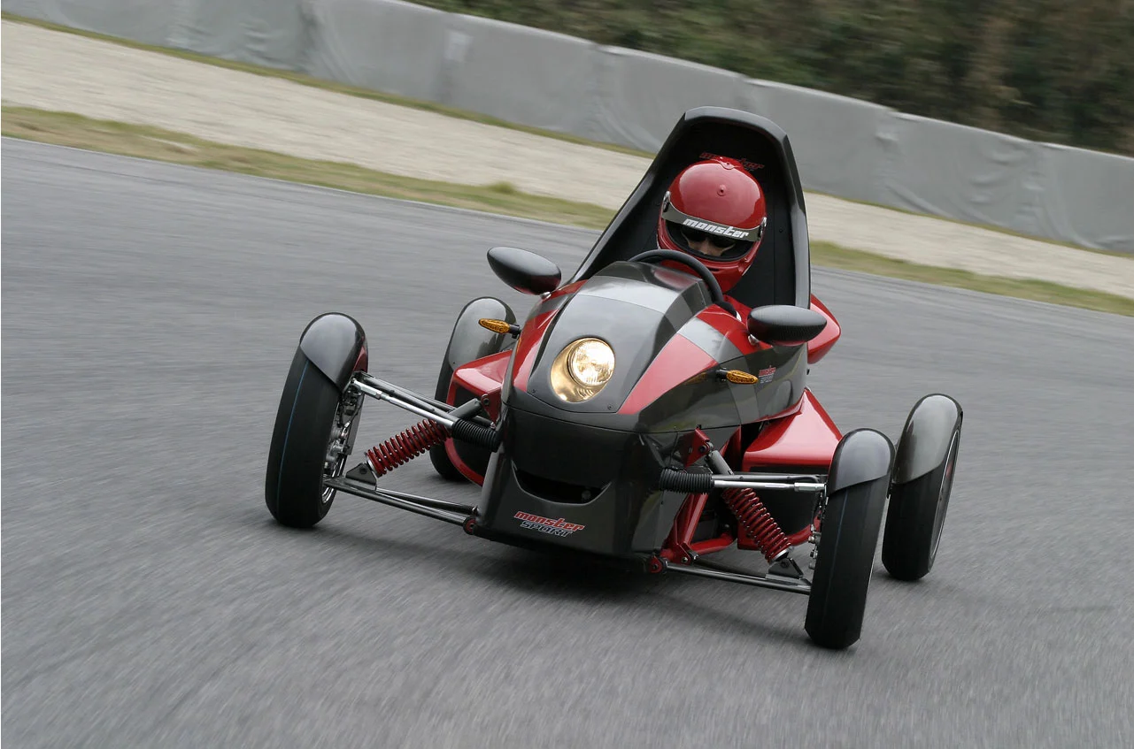 The Tajima Motor Corporation's EV Mini Sport - an electric vehicle that looks more at home on the race track than on suburban streets