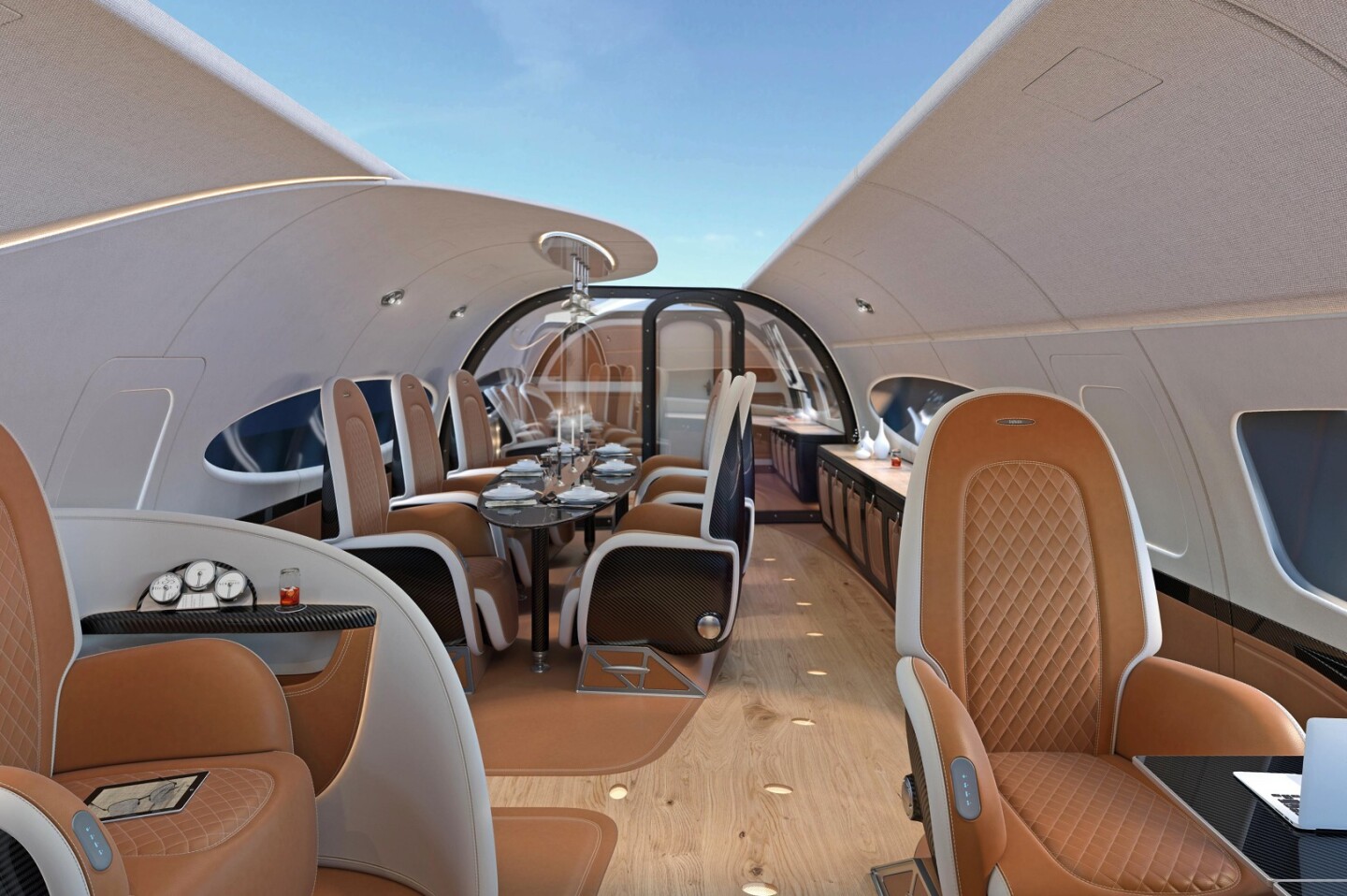 Airbus and Pagani team on the Infinito cabin