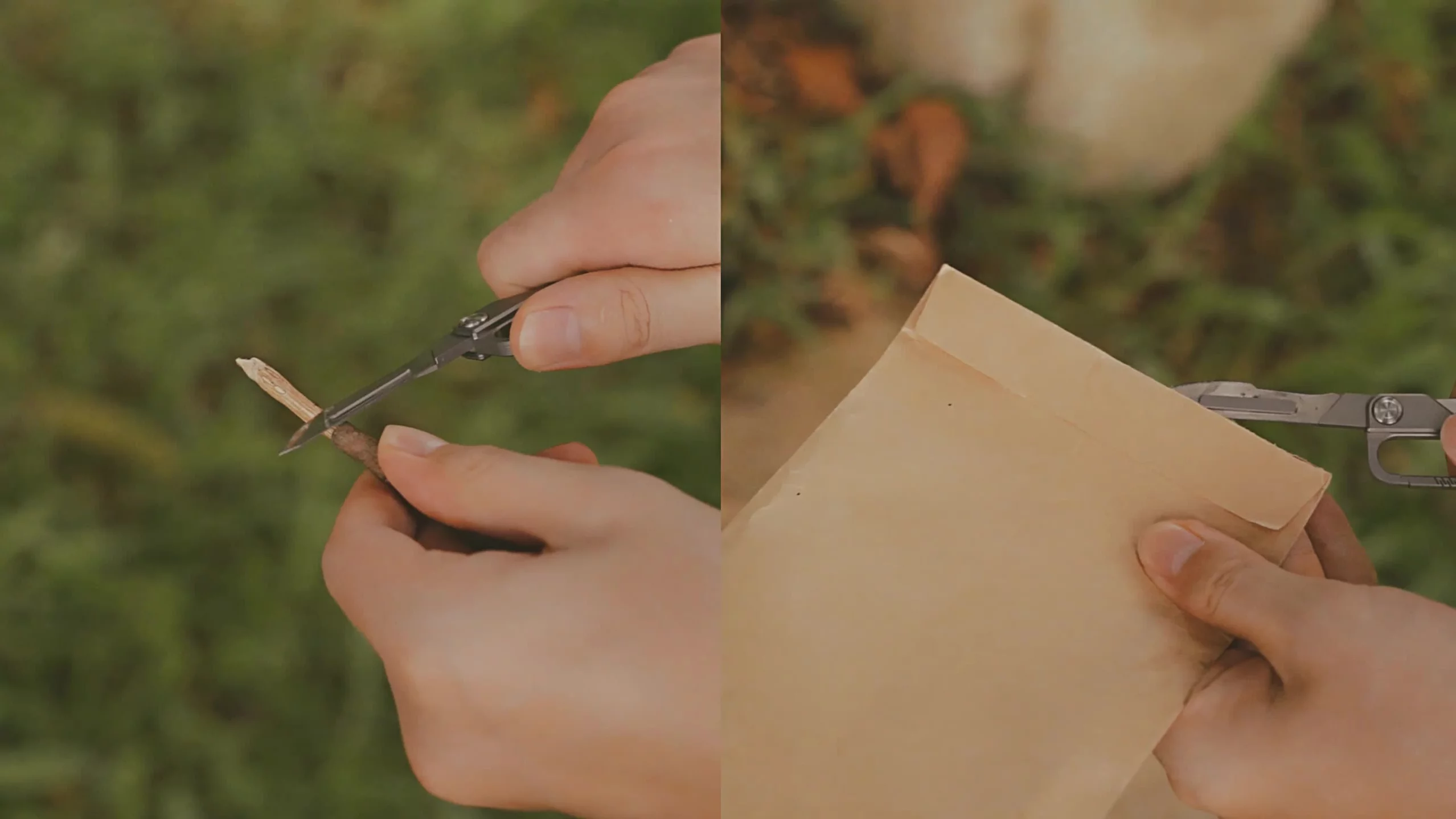 The Z1's scalpel blade in action