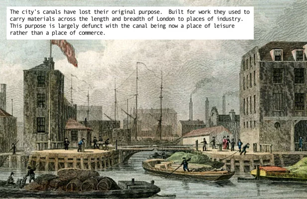 The Limehouse end of the Regent's Canal