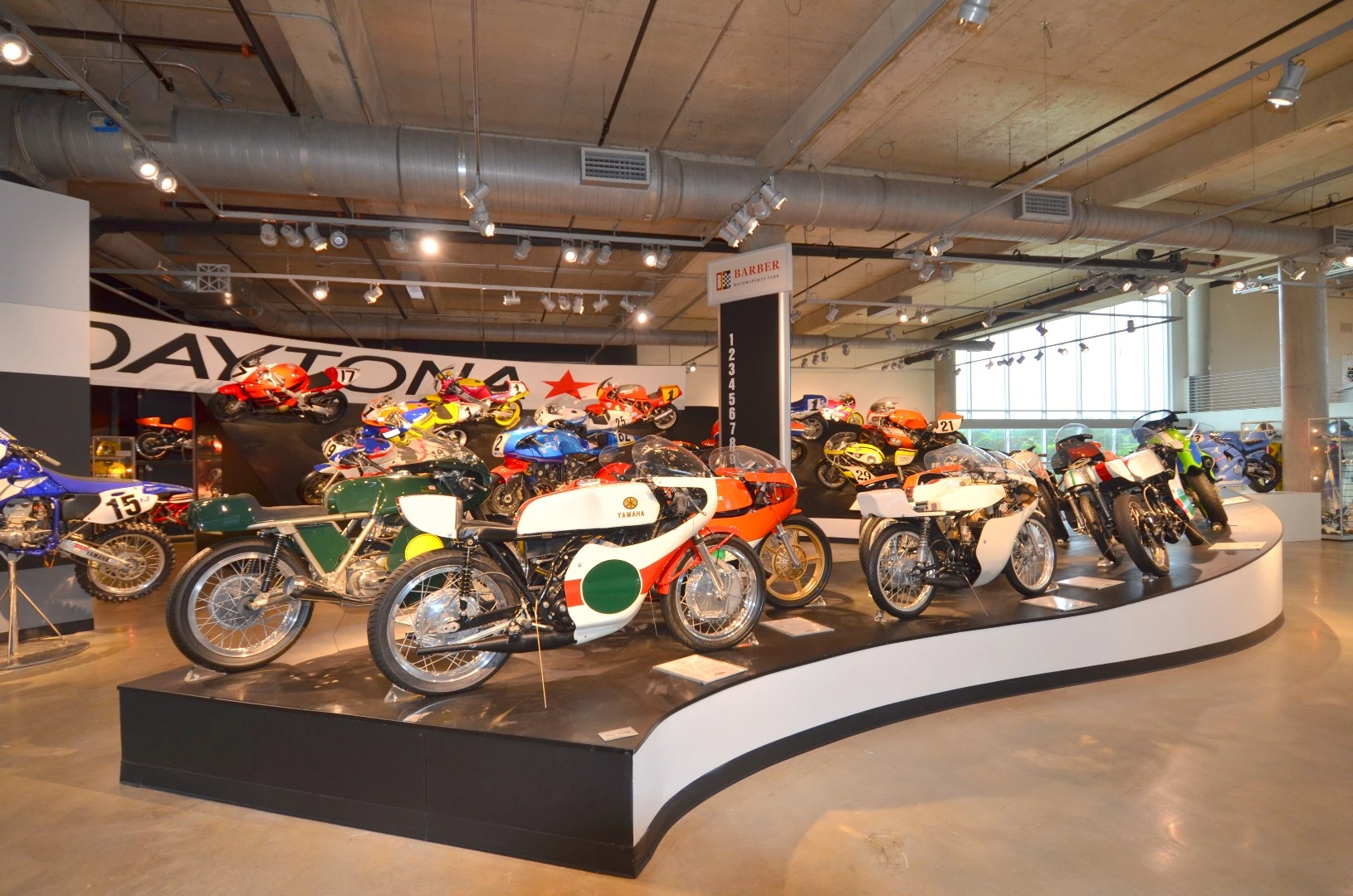 The Daytona Speedway display