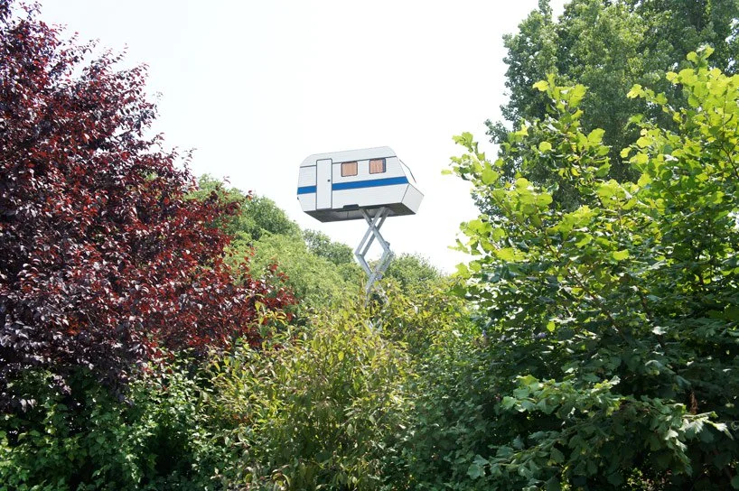 A floating caravan in 2013