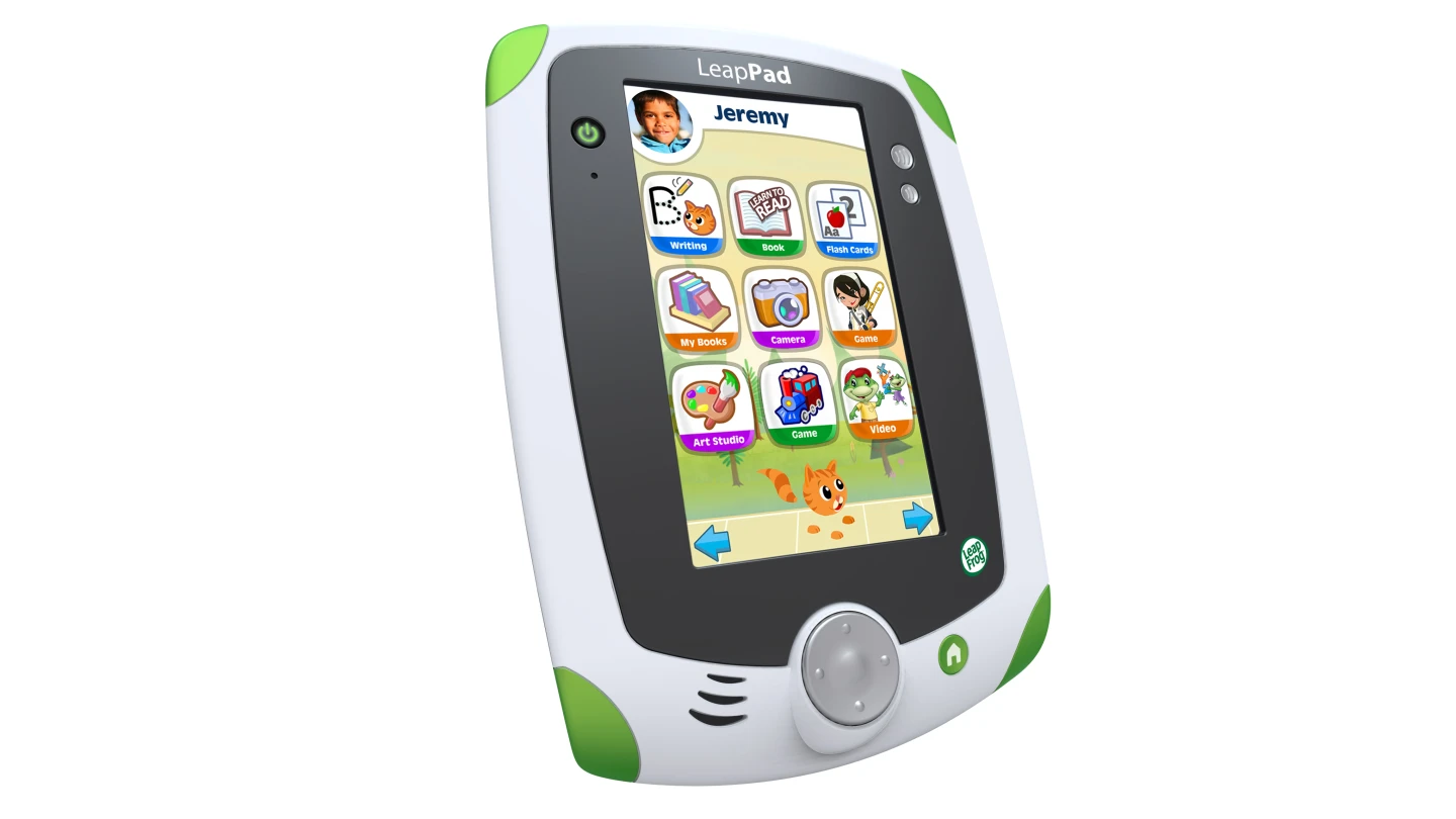 The LeapPad Explorer has a collection of creativity tools - including a built-in camera, video recorder, microphone and animation studio